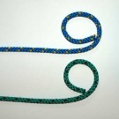 Kunststofreb 8mm tyk grøn eller blå og ideel til 1-2 personer måtter.